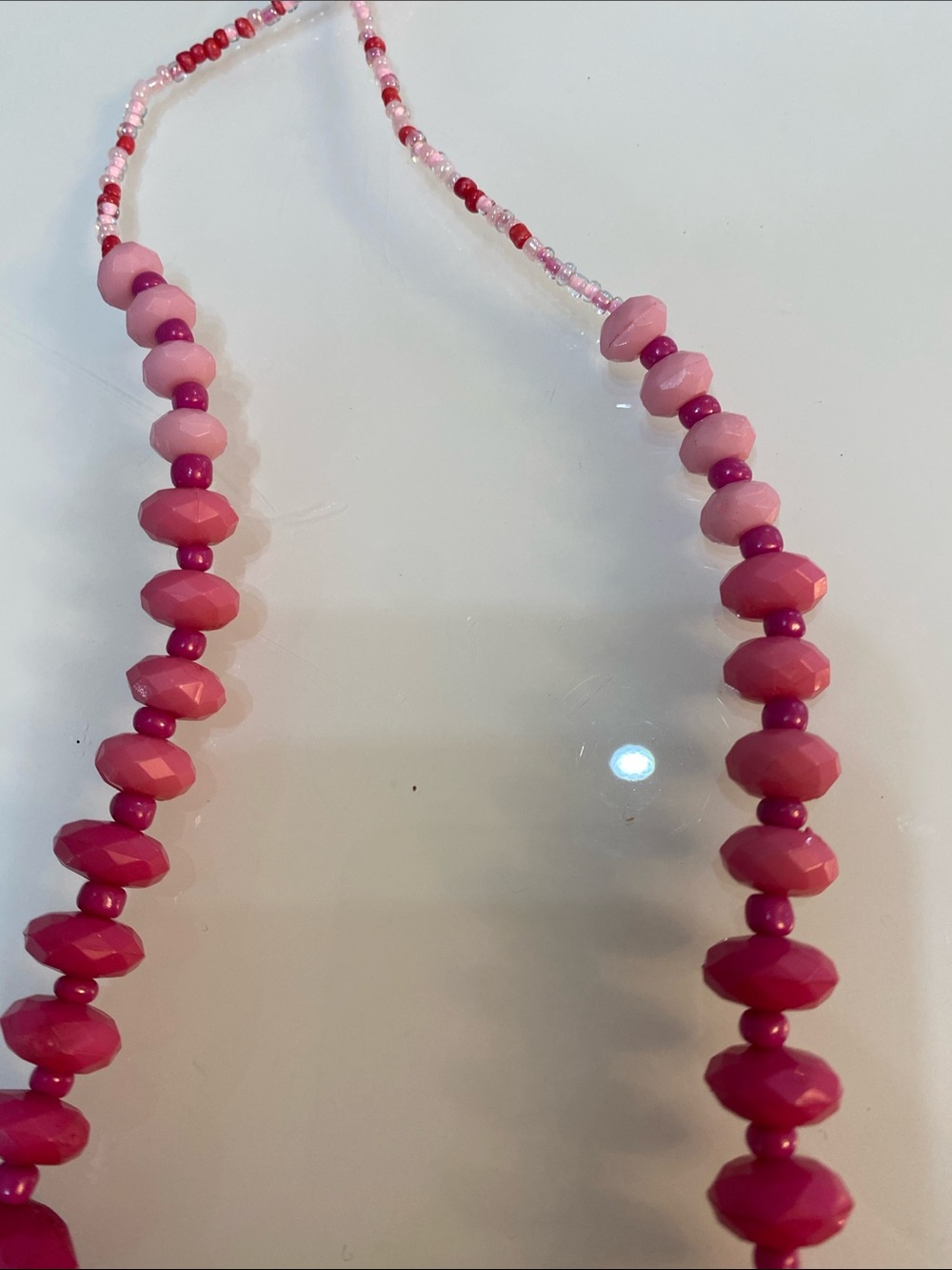 Pink statement necklace - Picture 4 of 6